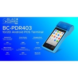 BlackCopper BC-PDR-403 Android Handheld POS Terminal with Built-in Printer