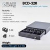 BlackCopper BCD320 Compact Cash Drawer, 5 Bill / 6 Coin
