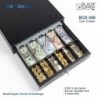BlackCopper BCD350 POS Cash Drawer with Adjustable 5 Bill / 6 Coin Tray