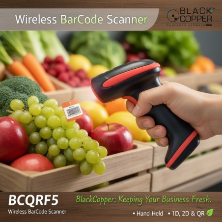 BlackCopper BCQRF5 1D / 2D / QR Wireless Barcode Scanner