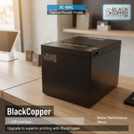 BlackCopper BC98AC-USB 80mm Thermal Receipt Printer v2, USB, Auto Cutter