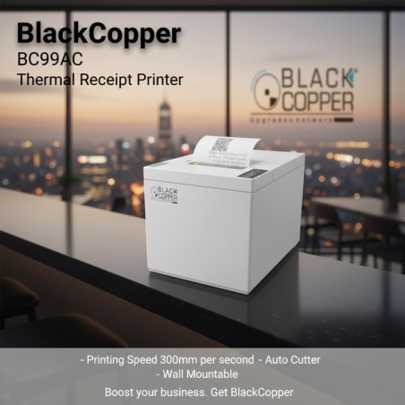 BlackCopper BC99AC-USB 80mm Thermal Receipt Printer v2, USB, Auto Cutter