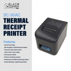 BlackCopper BC90AC 80mm Thermal Receipt Printer, USB