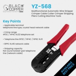BlackCopper YZ-210C Modular Crimping Tool for RJ45 / RJ11