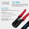 BlackCopper YZ-210C Modular Crimping Tool for RJ45 / RJ11