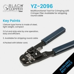 BlackCopper YZ-2096 Multifunction Crimping Tool for 6P6C / RJ11