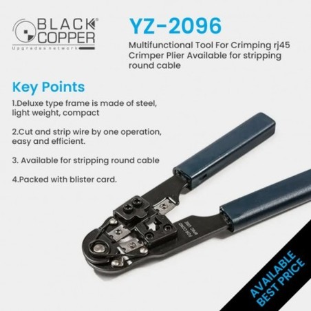 BlackCopper YZ-2096 Multifunction Crimping Tool for 6P6C / RJ11