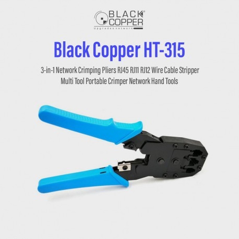 BlackCopper HT-315 3-in-1 Network Crimping Tool for RJ45 / RJ11 / RJ12