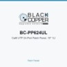 BlackCopper BC-PP624UL Cat6 UTP 24-Port Patch Panel, 19" 1U