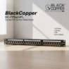 BlackCopper BC-PP6a24FL Cat6a FTP Shielded 24-Port Patch Panel, 19" 1U