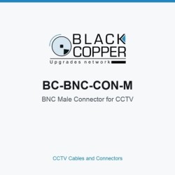 BlackCopper BC-BNC-CON-M BNC Male Connector for CCTV