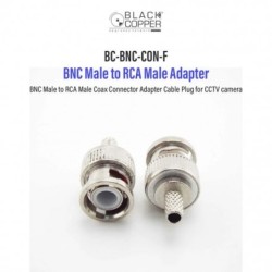 BlackCopper BC-BNC-CON-F BNC to RCA Adapter for CCTV