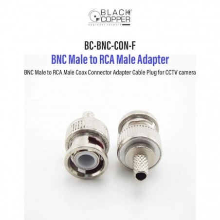 BlackCopper BC-BNC-CON-F BNC to RCA Adapter for CCTV