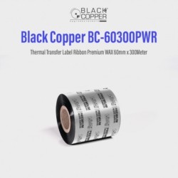 BlackCopper BC-60300PWR Wax Thermal Transfer Ribbon 60mm x 300m