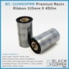 BlackCopper BC-110450PRR Resin Thermal Transfer Ribbon 110mm x 450m