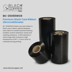 BlackCopper BC-25450WCR Wash Care Thermal Transfer Ribbon 25mm x 450m
