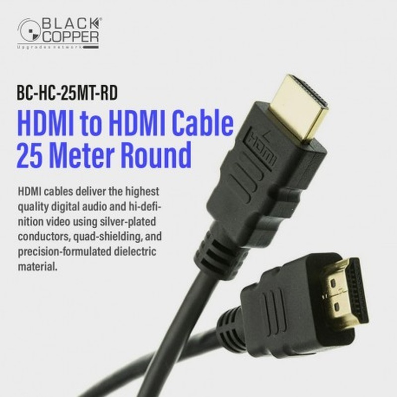 BlackCopper BC-HC-25MT-RD HDMI v1.4 Cable, 25m