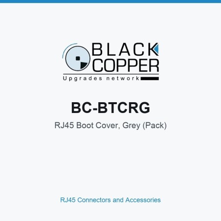 BlackCopper BC-BTCRG RJ45 Boot Cover, Grey (Pack)