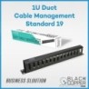 BlackCopper BCCBLMNGR1U 1U Metal Cable Manager, 19"