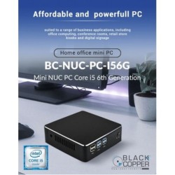 BlackCopper BC-NUC-PC-i56G Mini NUC PC, Core i5 6th Gen, 4GB RAM, 500GB