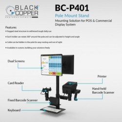 BlackCopper BC-P401 Pole Mount POS Stand