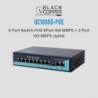 BlackCopper BC1008D-POE 8-Port 10/100Mbps PoE Switch with 2 Uplink Ports