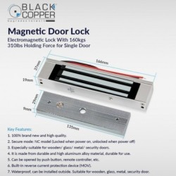 BlackCopper BC-ML-S-160KG Magnetic Door Lock, 160kg (350lbs)