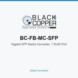 BlackCopper BC-FB-MC-SFP Gigabit SFP Media Converter, 1 RJ45 Port