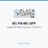 BlackCopper BC-FB-MC-SFP Gigabit SFP Media Converter, 1 RJ45 Port
