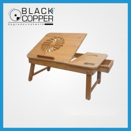 BlackCopper Wood-Laptop-Table Bamboo Wood Laptop Table