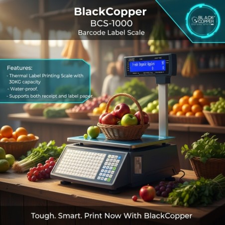 BlackCopper BCS1000 Label Printing Weighing Scale