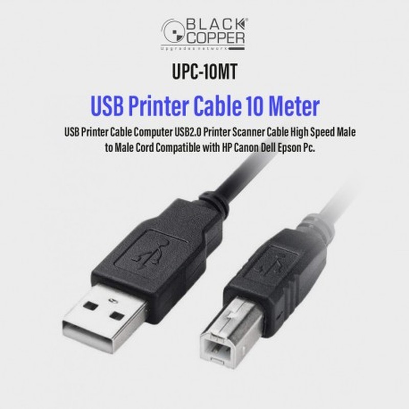 BlackCopper UPC-10MT USB Printer Cable, 10m