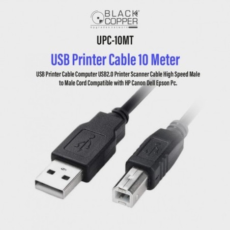 BlackCopper UPC-10MT USB Printer Cable, 10m
