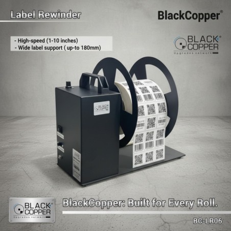 BlackCopper BCLR-06 Automatic Label Rewinder, Adjustable Speed