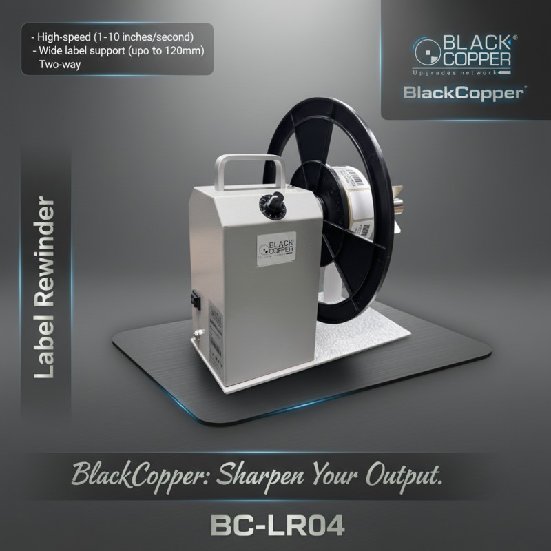 BlackCopper BCLR-04 Automatic Label Rewinder, Adjustable Speed