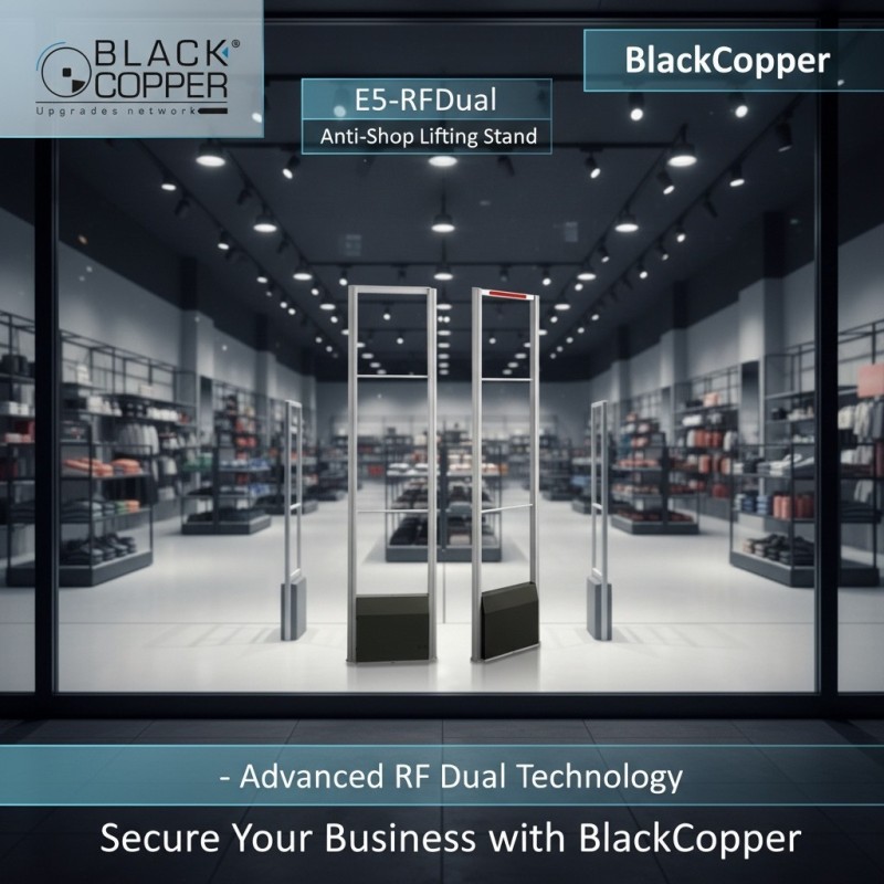 BlackCopper E5-RFDual RF 8.2MHz EAS Anti-Theft Security Gate (Pair)