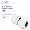 BlackCopper BC-TTL-55x30-1up Thermal Transfer Barcode Label Roll 55 x 30mm, 1-Up, 1,000 Labels, 1.5" Core