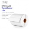 BlackCopper BC-TTL-4x1-1up-500 Thermal Transfer Barcode Label Roll 4" x 1", 1-Up, 500 Labels, 1.5" Core