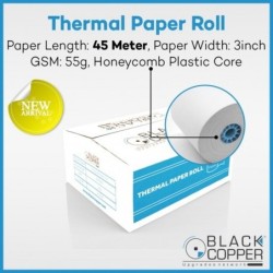 BlackCopper BC-W79xL45 Thermal Receipt Paper Roll 79mm x 45m