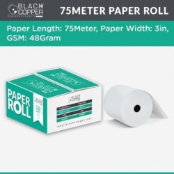 BlackCopper BC-W79xL75 Thermal Receipt Paper Roll 79mm x 75m