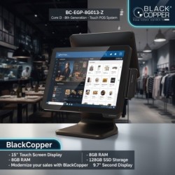 BlackCopper BC-EGP-8G013-Z 15" Touch POS System, Intel Core 8th Gen