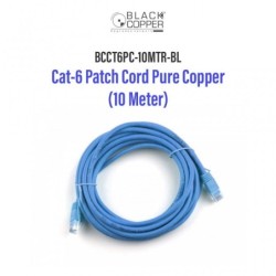 BlackCopper BCCT6PC-10MTR-BL Cat6 UTP Patch Cord, 10m, Blue