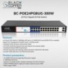 BlackCopper BC-POE24PGBUG-300W 24-Port Gigabit PoE Managed Switch with 4 SFP Ports, 300W