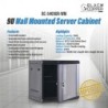 BlackCopper BC-5409UR-WM 9U Wall Mount Network Rack Cabinet, 542 x 400 x 501mm