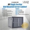BlackCopper BC-6609UR-WM 9U Wall Mount Network Rack Cabinet, 600 x 600 x 501mm