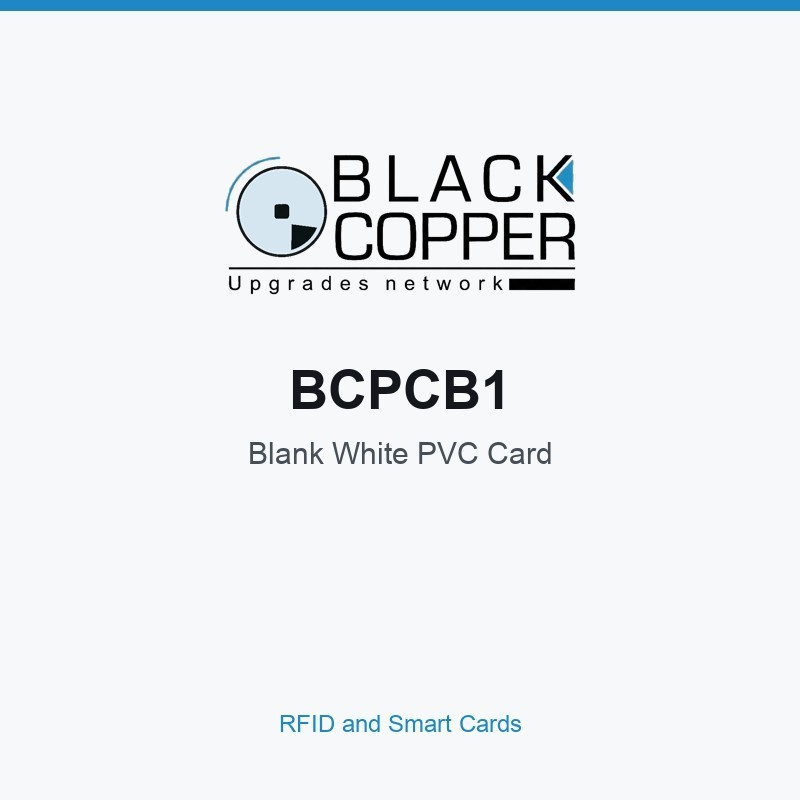 BlackCopper BCPCB1 Blank White PVC Card