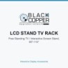 BlackCopper LCD STAND TV RACK Free Standing TV / Interactive Screen Stand, 65"-110"