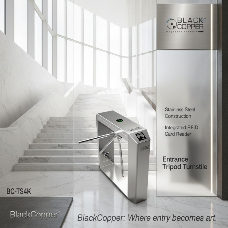 BlackCopper BC-TS4K Tripod Turnstile Gate, Stainless Steel