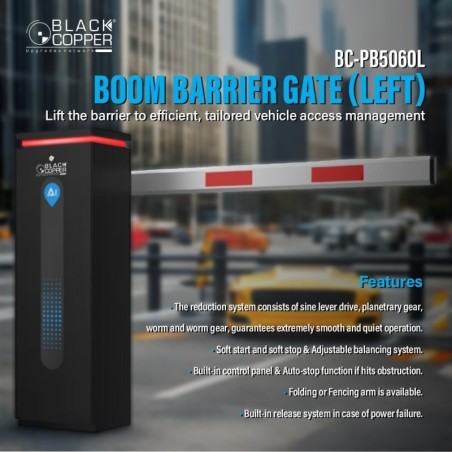 BlackCopper BC-PB5060L Automatic Boom Barrier, Left Side