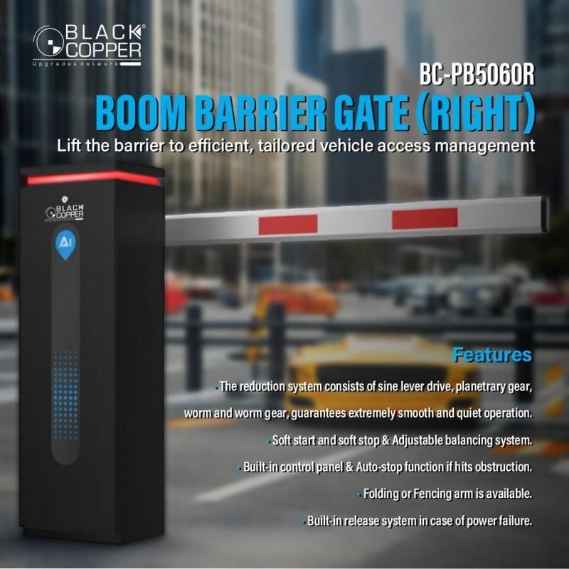 BlackCopper BC-PB5060R Automatic Boom Barrier, Right Side